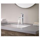 MOEN Genta Single Hole Single-Handle Bathroom Faucet in Chrome