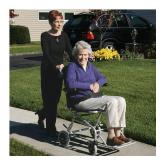 DRIVE MEDICAL Super Light, Folding Transport Chair with Carry Bag and Flip-Back Arms