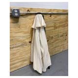 LAUREL CANYON 7.5 ft. Market Patio Umbrella Table with Push Button Tilt and Crank in Beige