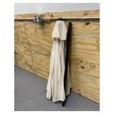 LAUREL CANYON 7.5 ft. Market Patio Umbrella Table with Push Button Tilt and Crank in Beige