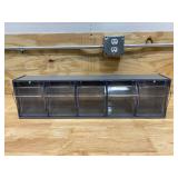 QUANTUM STORAGE SYSTEMS Tip Out Bin, Number of Drawers or Bins 5, Outside Height 6 1/2 in, Outside Length 5 1/4 in