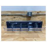 QUANTUM STORAGE SYSTEMS Tip Out Bin, Number of Drawers or Bins 5, Outside Height 6 1/2 in, Outside Length 5 1/4 in