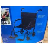 CAREX Transport Wheelchair with 18.9 