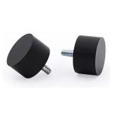 IVILON Drapery Treatment Window Curtain Rod 1" Rod with End Cap 120-240" Black