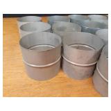 Lot of (19) 5" Galvanized Air Duct Couplers