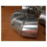 Lot of (7) Assorted 5" Oval Duct Fittings