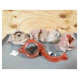 NEW Lot of 4 Victaulic 6" x 4" Mechanical T Outlets