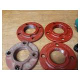Large Lot of Cast / Steel Threaded Pipe Flanges - 2" NPT, 1-1/2" NPT & 1-1/4" NPT