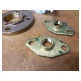 Large Lot of Brass Threaded Pipe Flanges - 2" NPT, 1-1/2" NPT, 1" NPT & 3/4" NPT