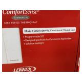 Lot of (2) Programmable Thermostats - Honeywell TH4110U2005 & Lennox ComfortSense C0STAT05FF1L