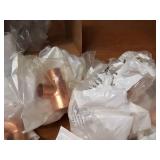 Large Lot of 40+ Copper Pipe Fittings "Cleaned for Oxygen Service"