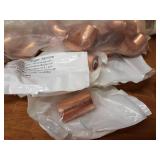 Large Lot of 40+ Copper Pipe Fittings "Cleaned for Oxygen Service"
