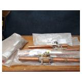 Lot of (5) Beacon Medical Gas 1-1/4" Brass / Copper Shut Off Valves