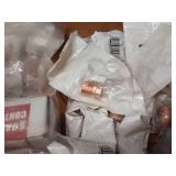Lot of (2) Beacon Medical Gas 1/2" Brass / Copper Shut Off Valves, "Oxygen Service" Copper Fittings and More
