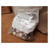 Lot of 5/8" Bolts (6" & 3") and Bucket of 1/2" & 7/16" Bolts