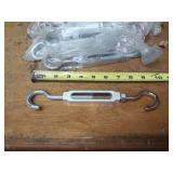 Lot of (45) Aluminum Turnbuckles w/ Steel Threaded Hooks