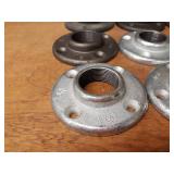 Lot of (9) 1-1/2" NPT Floor / Ceiling Pipe Mounts