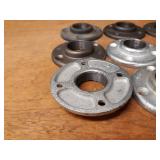 Lot of (9) 1-1/2" NPT Floor / Ceiling Pipe Mounts