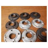 Lot of (9) 1-1/2" NPT Floor / Ceiling Pipe Mounts