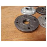 Lot of (9) 2" & 1" NPT Floor / Ceiling Pipe Mounts