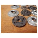 Lot of (15) 1", 3/4" & 1/2"   NPT Floor / Ceiling Pipe Mounts