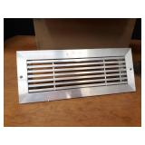 Case of (6) Aluminum Vent Covers - Fits Duct 12" x 4"