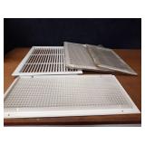 Lot of (4) Duct Grates 20x10, 24x12, 24x16