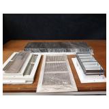 Lot of (8) Duct Grates 30x10, 14x8, 18x8, 12x6 and More