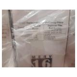 Lot of (5) MERV 16 Air Filters 20x20x6