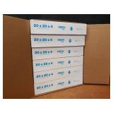 Lot of (6) MERV 8 Air Filters 20x20x4