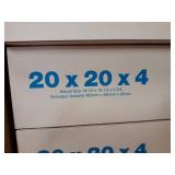 Lot of (6) MERV 8 Air Filters 20x20x4