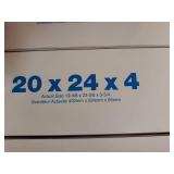 Lot of (4) MERV 8 Air Filters 20x24x4