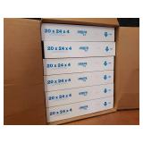 Lot of (6) MERV 8 Air Filters 20x24x5
