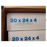 Lot of (6) MERV 8 Air Filters 20x24x5