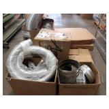 PALLET LOT - Aluminum Flex Duct (3"), Diffusers, Vents, NEW American Standard Toilet and More