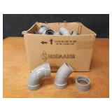 Lot of (36) 2" CPVC 90°, 45° Elbows and Couplers