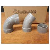 Lot of (36) 2" CPVC 90°, 45° Elbows and Couplers