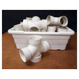 Lot of (10) 3" Double Sanitary Tees