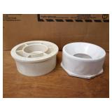 Lot of (17) 4" x 2" PVC DWV Bushings