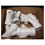 Lot of (7) 3" x  1-1/2" PVC DWV Double Wyes & (1) 3" x 2" Double Wye
