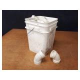 Lot of (25) 2" 60° PVC DWV Pipe Elbows