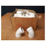 Lot of (25) 2" 60° PVC DWV Pipe Elbows