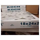 Lot of (12) KOCH 18" x 24" x 2" MERV 8 Air Filters