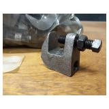 Lot of (100) 1-1/2" Malleable Split Ring Steel Pipe Hangers - Uses 3/8" Rod