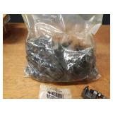 Lot of (100) 1-1/2" Malleable Split Ring Steel Pipe Hangers - Uses 3/8" Rod