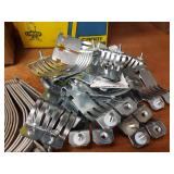 Lot of (30) 5" Pipe Strut Clamps & (23) 2-1/2" Pipe Strut Clamps