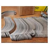 Lot of (30) 5" Pipe Strut Clamps & (23) 2-1/2" Pipe Strut Clamps