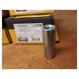 Lot of (100) DeWalt 5/8" Steel Drop In Anchors