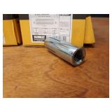 Lot of (100) DeWalt 5/8" Steel Drop In Anchors