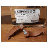 Lot of (50) 2" Copper Pipe Strut Clamps